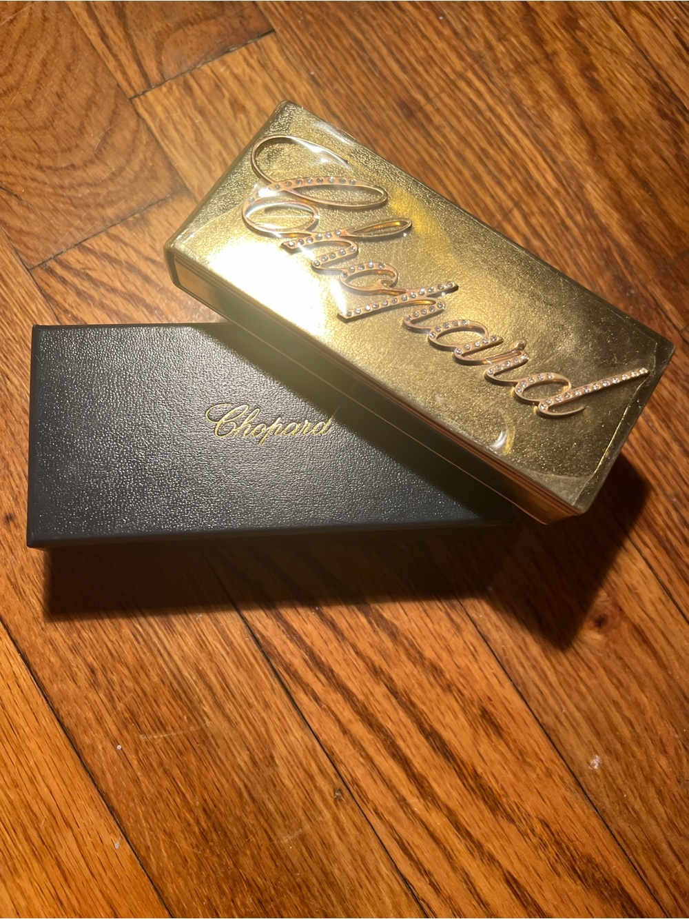 Chopard Gold and Black Travel Jewelry Case Set